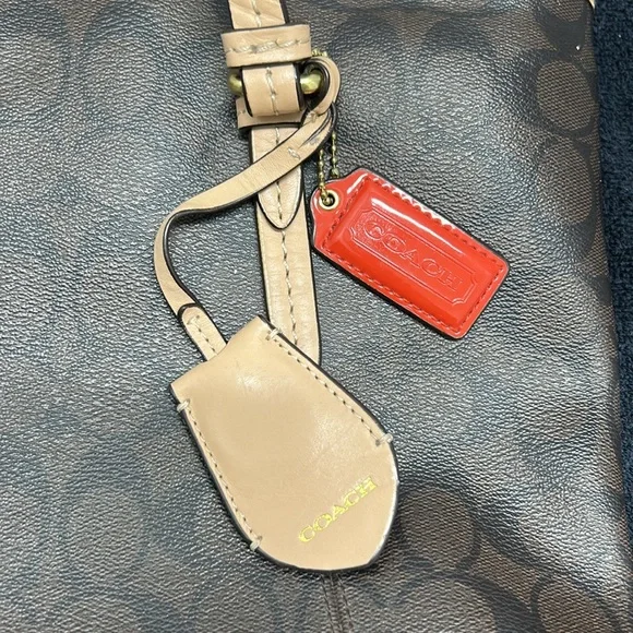 Coach Brown Leather Tote Bag - Picture 3 of 6